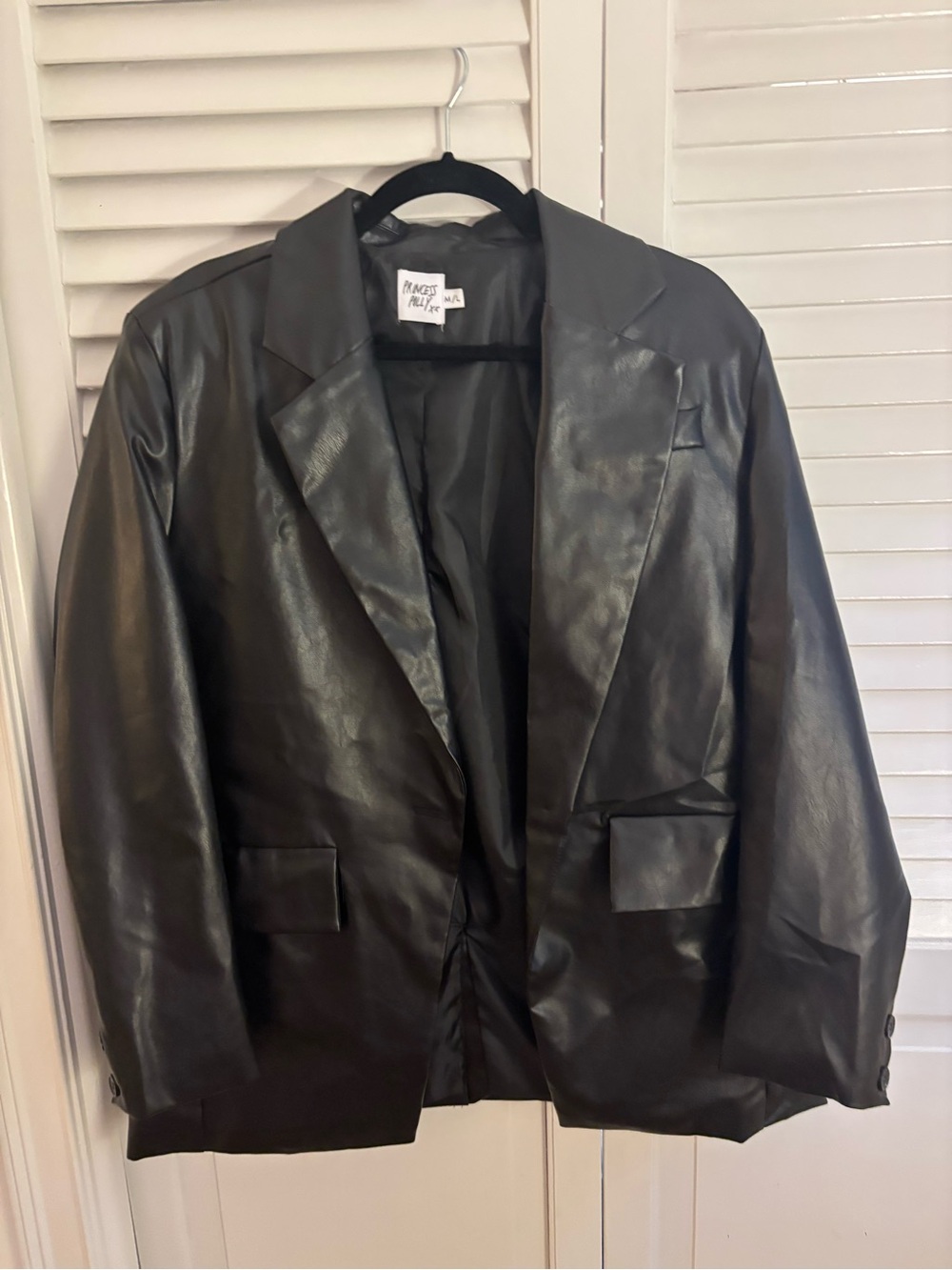 Princess Polly leather blazer
